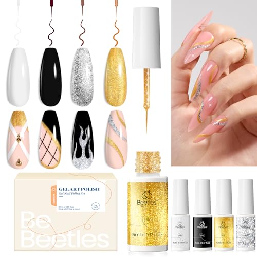 Beetles Nail Art Liner Gel Polish Set