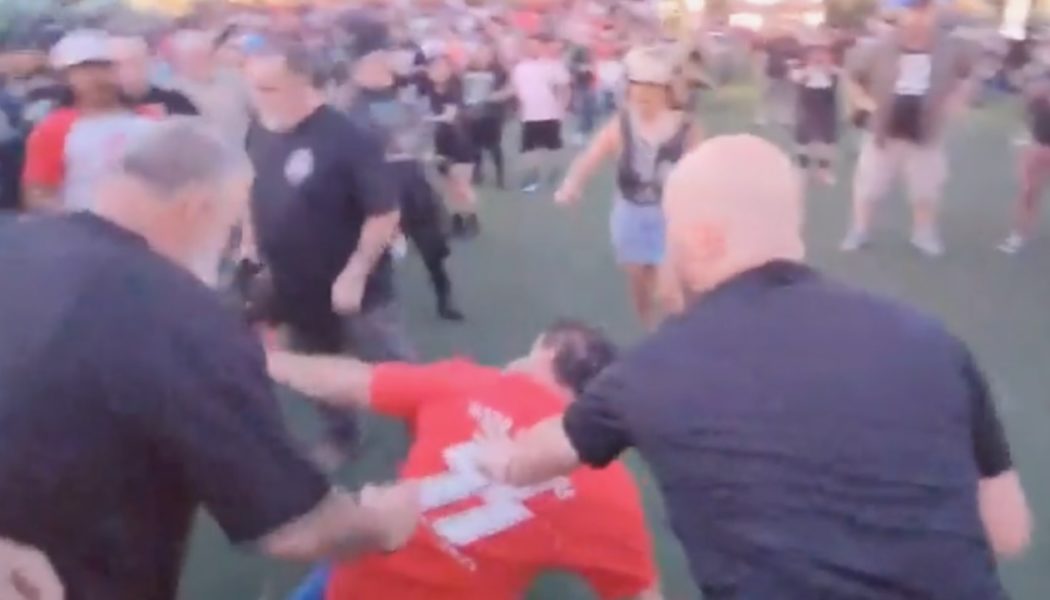 Man Wearing Nazi T-Shirt Gets a Beatdown from Fans at Punk Rock Bowling Fest