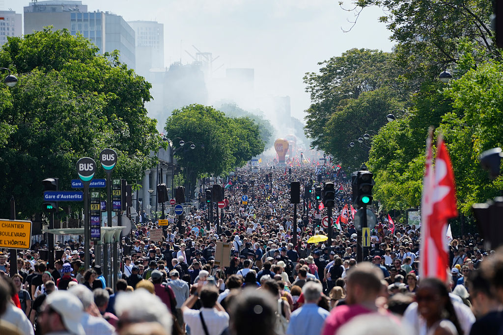 May Day Demonstration Held In Paris