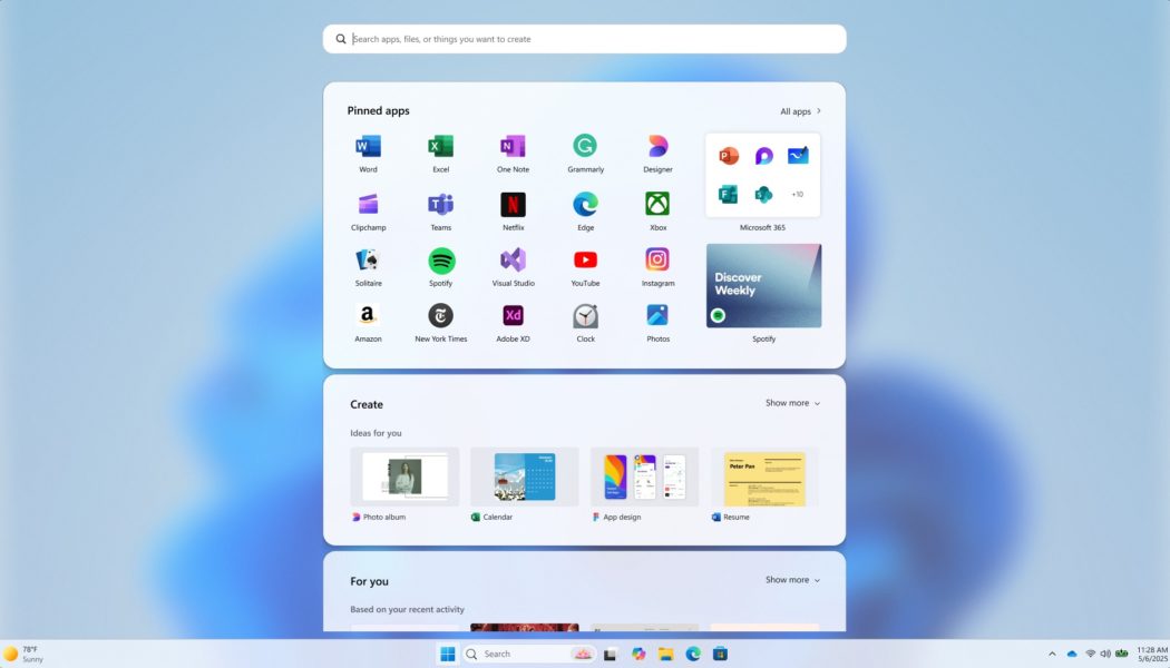 Microsoft reveals its rejected Start menu redesigns