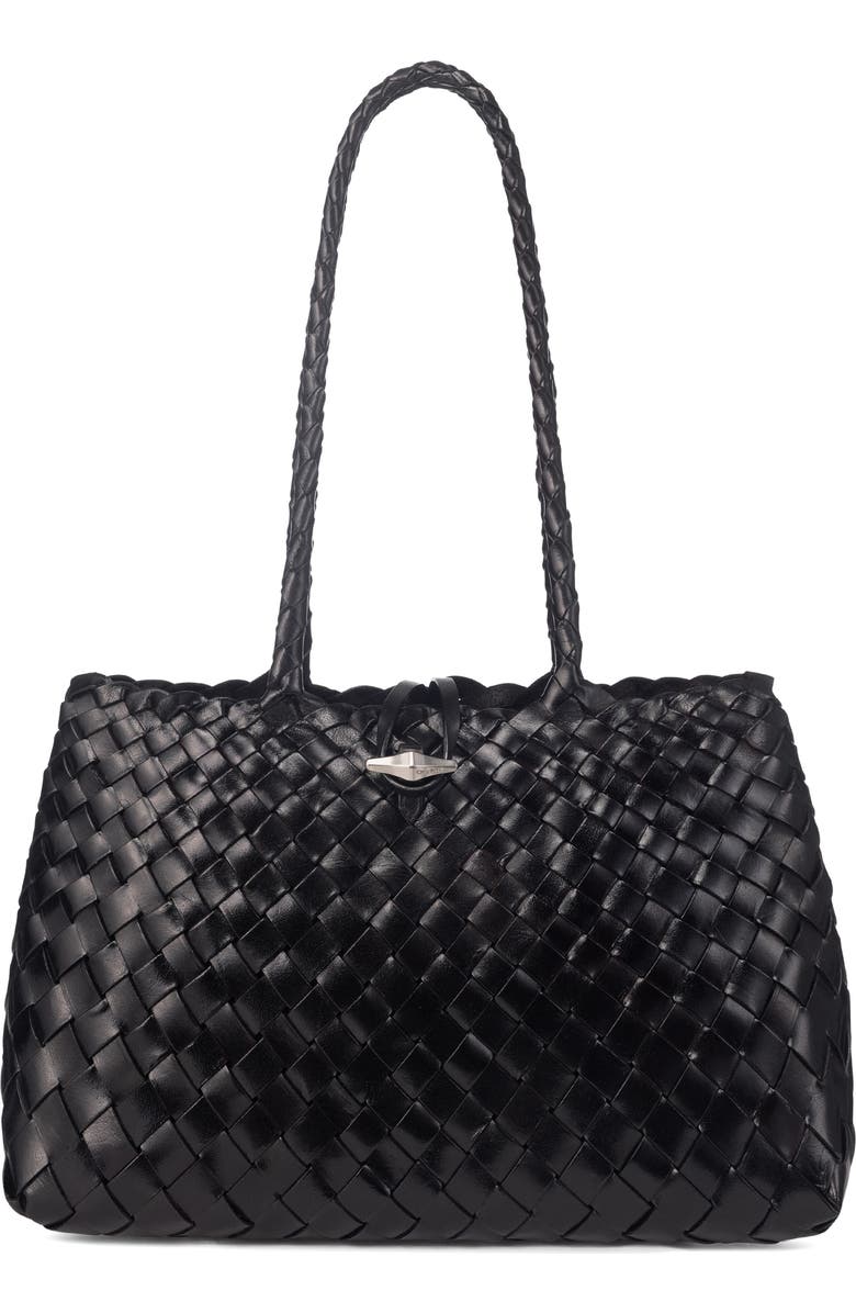 Kayla Woven Leather Shoulder Bag