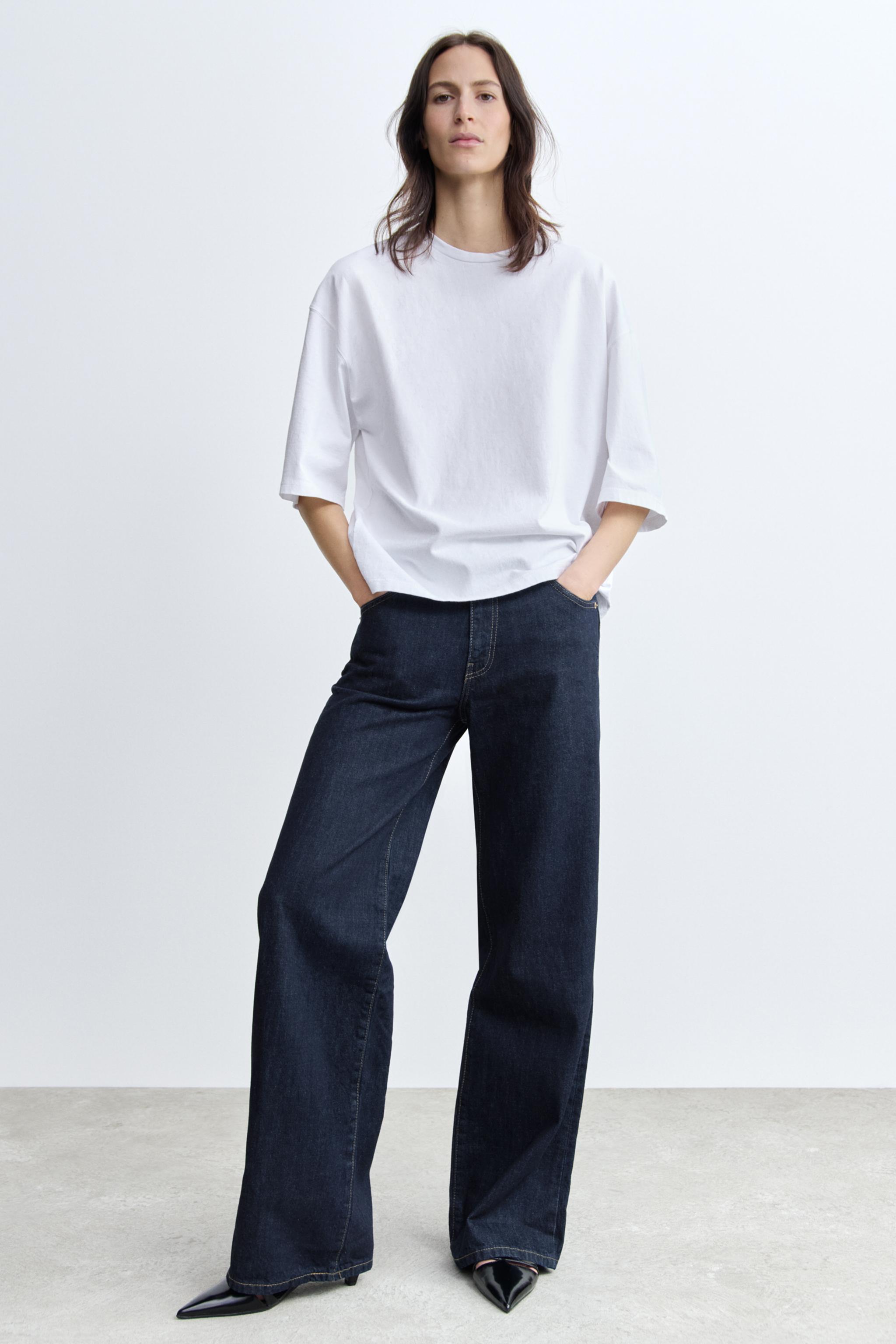 Mid-Rise Wide Leg Jeans Zw Collection