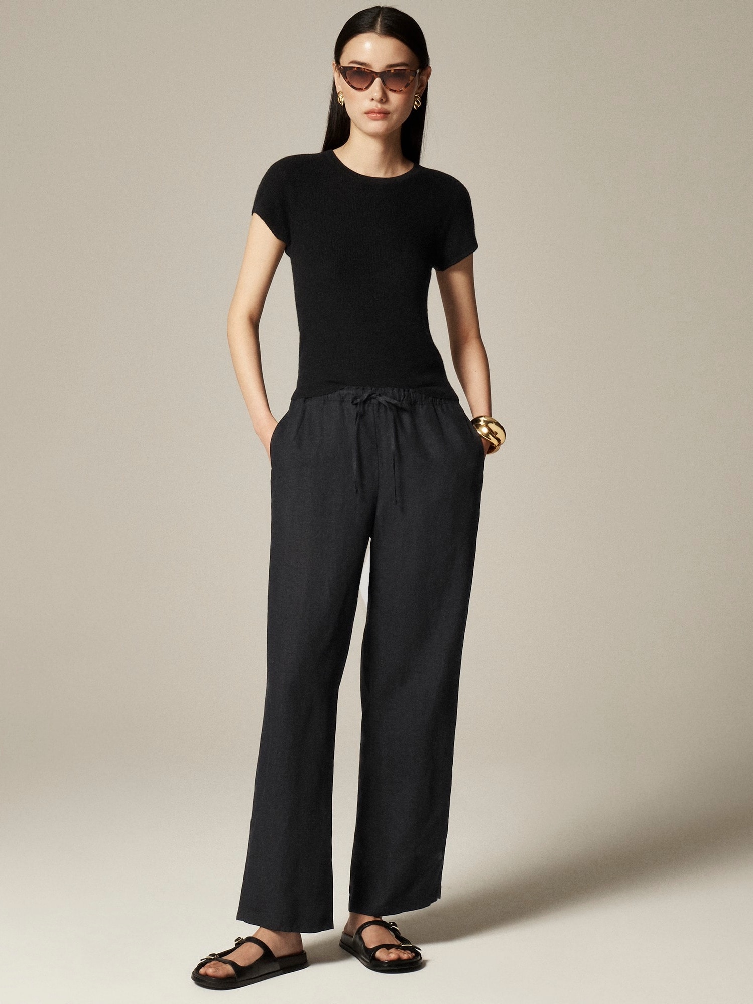 J.Crew, New Soleil Pant in Linen