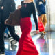 Only a Celebrity Would Wear This Controversial Skirt Trend to the Airport