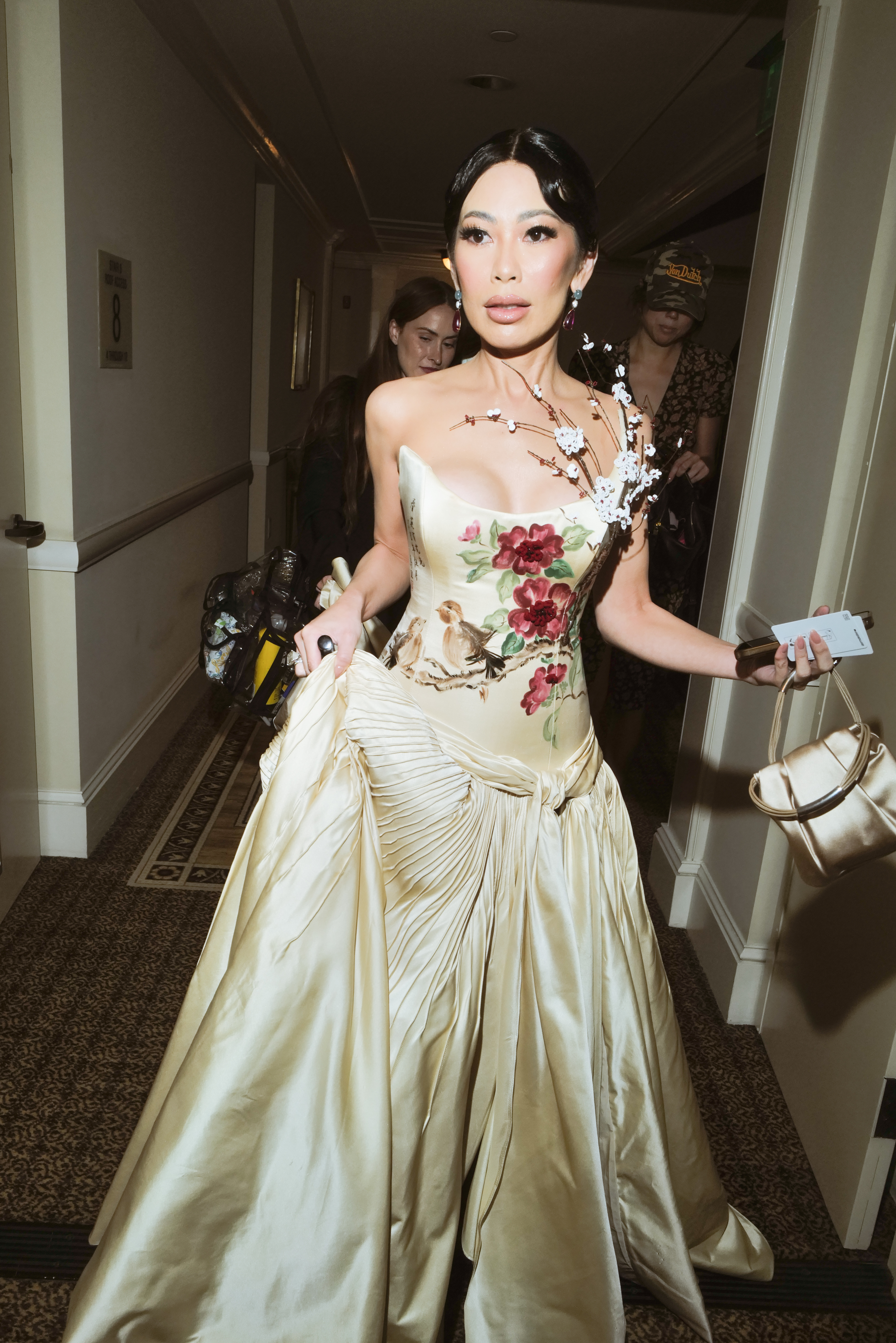 Christine Chiu gets ready for the 2025 Gold Gala with designer Ou Ma.