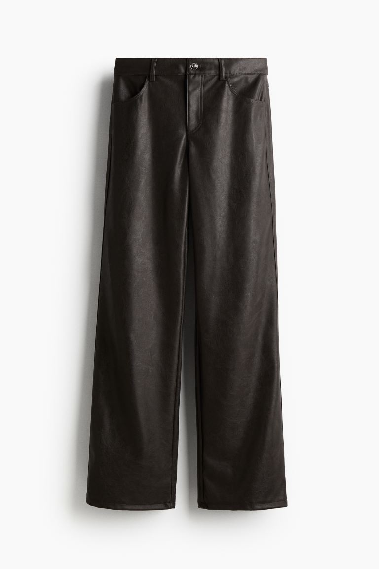 Straight Coated Pants