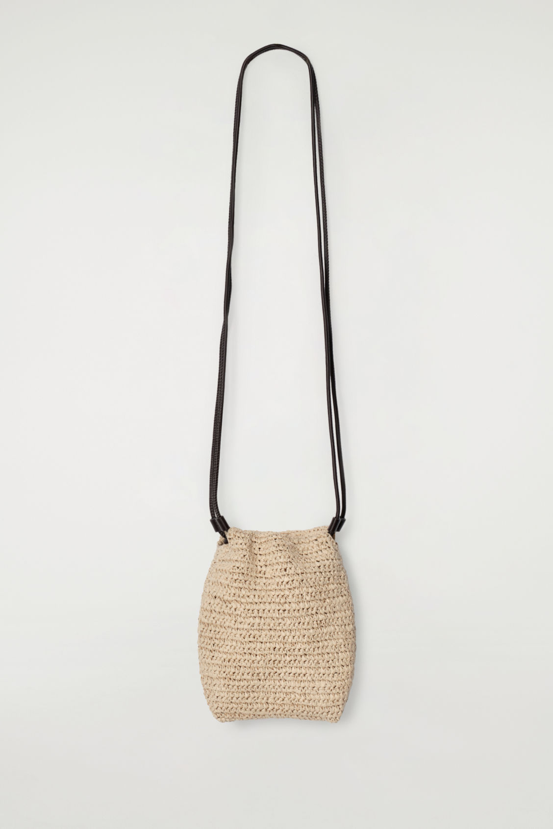 Drawstring Phone Pouch - Straw