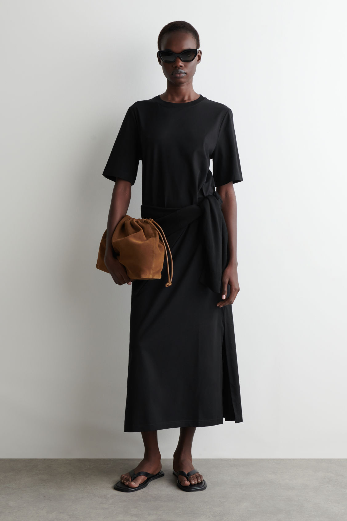 Cotton Midi T-Shirt Dress