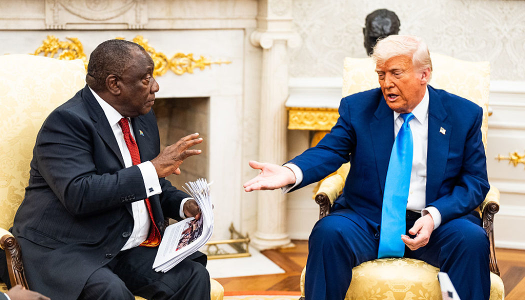 South African President Cyril Ramaphosa Shoots Down Trump's White Genocide Claims