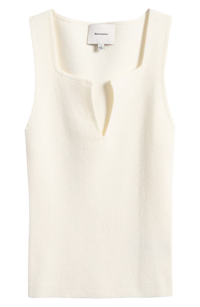 Rylie Notched Rib Sweater Tank