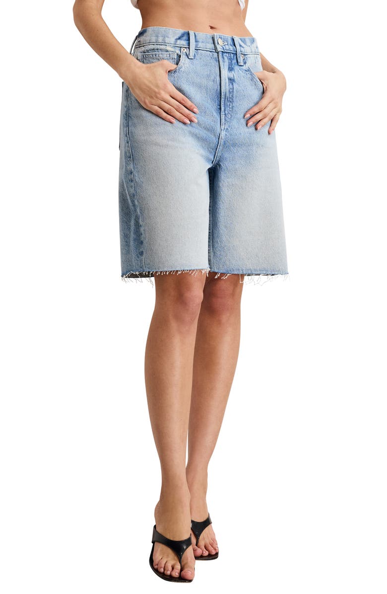 Good Standard Raw Hem Denim Bermuda Shorts