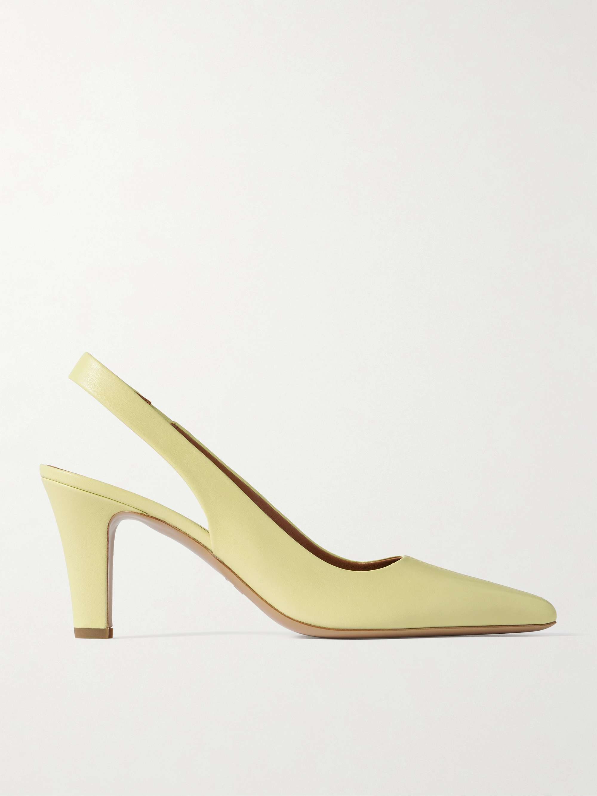 Belle Leather Slingback Pumps