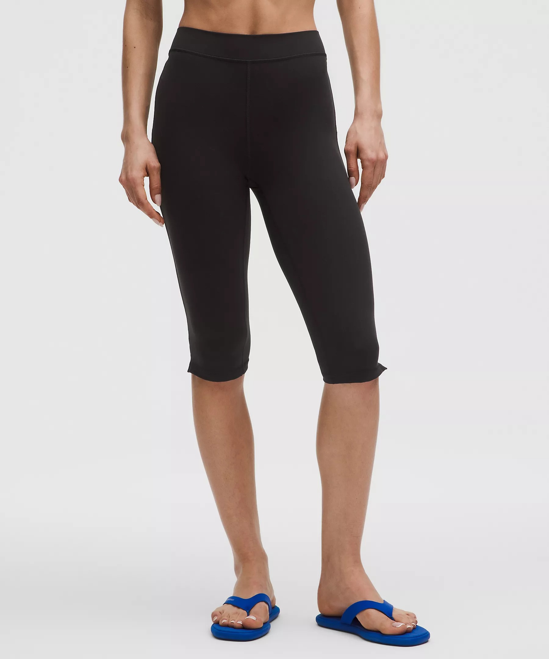 Lululemon, Groove High-Rise Notched-Hem Crop 15"