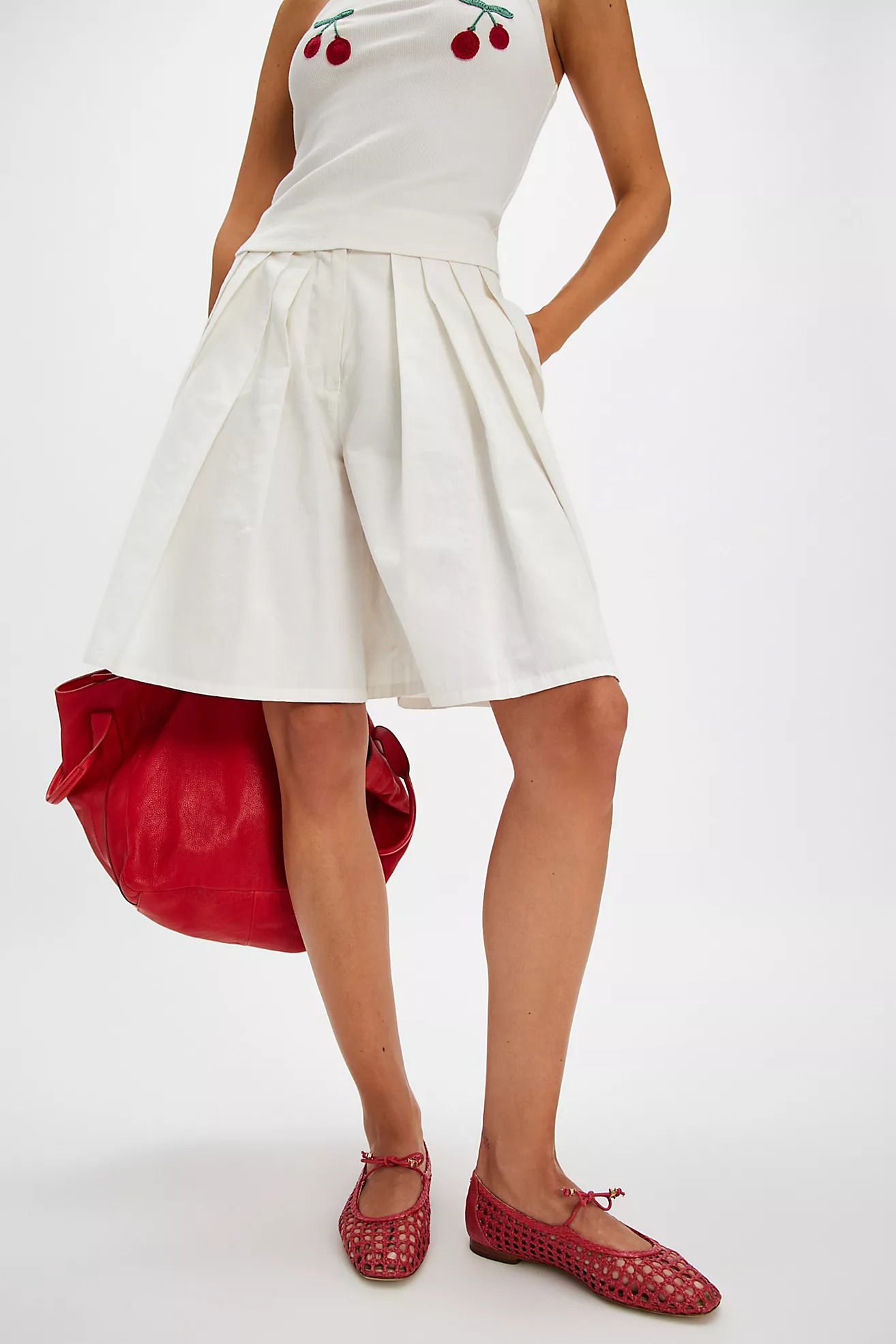 Free People, Marcie Woven Mary Janes