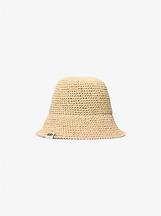 Crochet Straw Bucket Hat