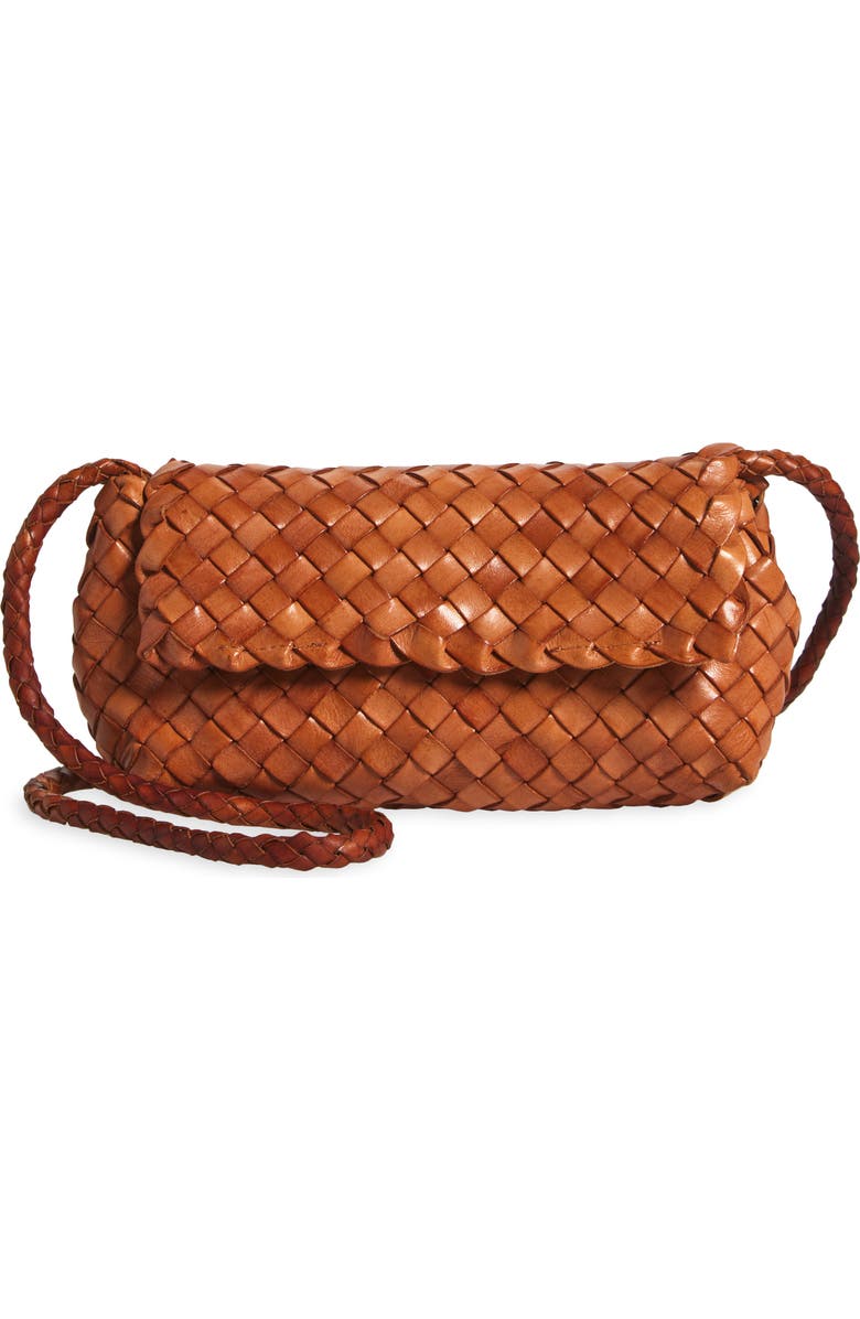 Vinnie Woven Leather Crossbody Bag