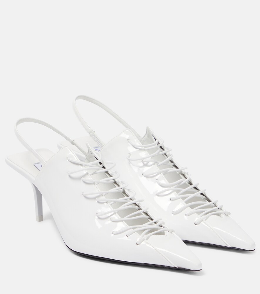 X Jean Paul Gaultier Corset Leather Pumps