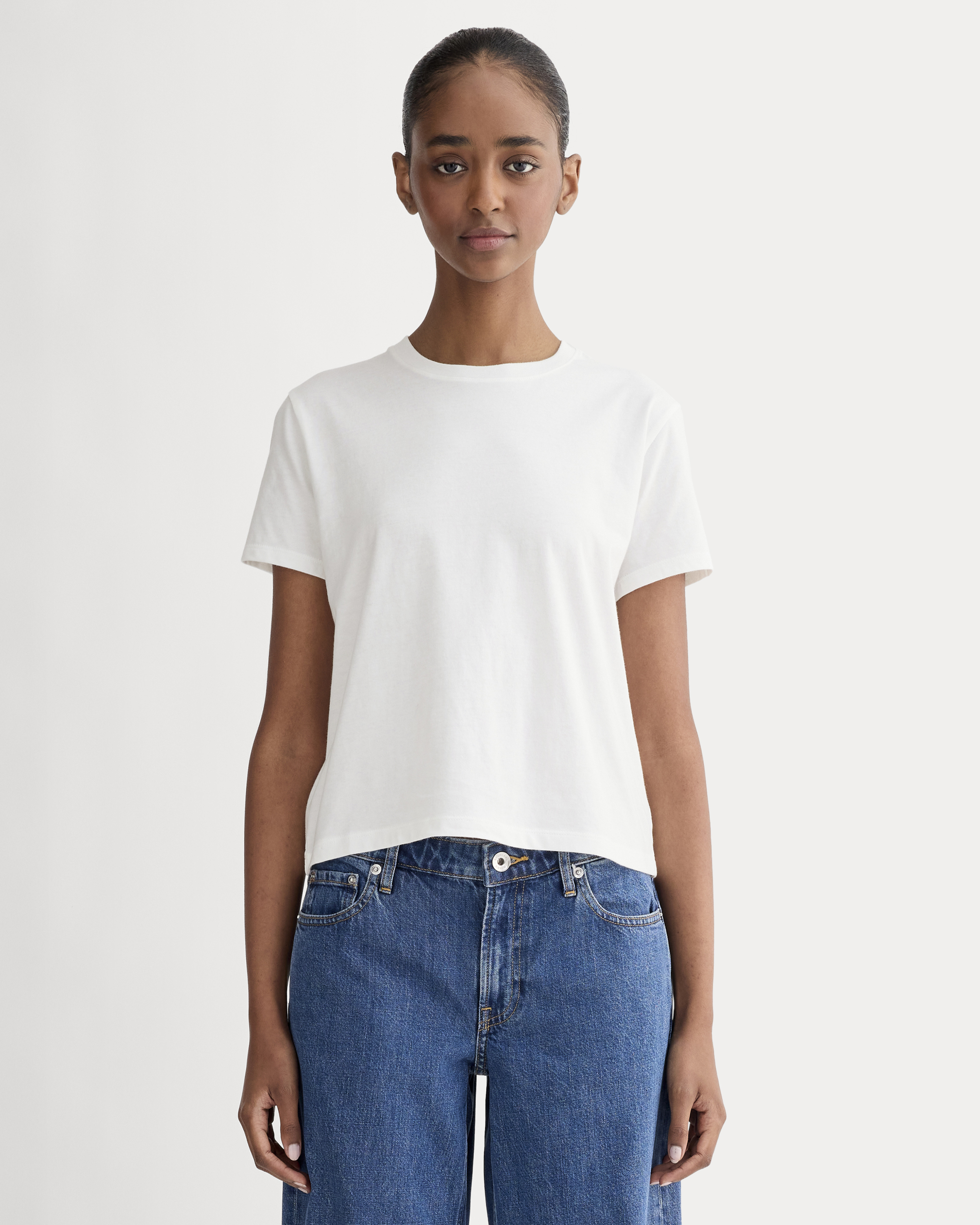 The Box-Cut Tee in Essential Cotton