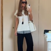 The Pretty Jewellery Trend Anyone Who's Chic Is Wearing With White T-Shirts