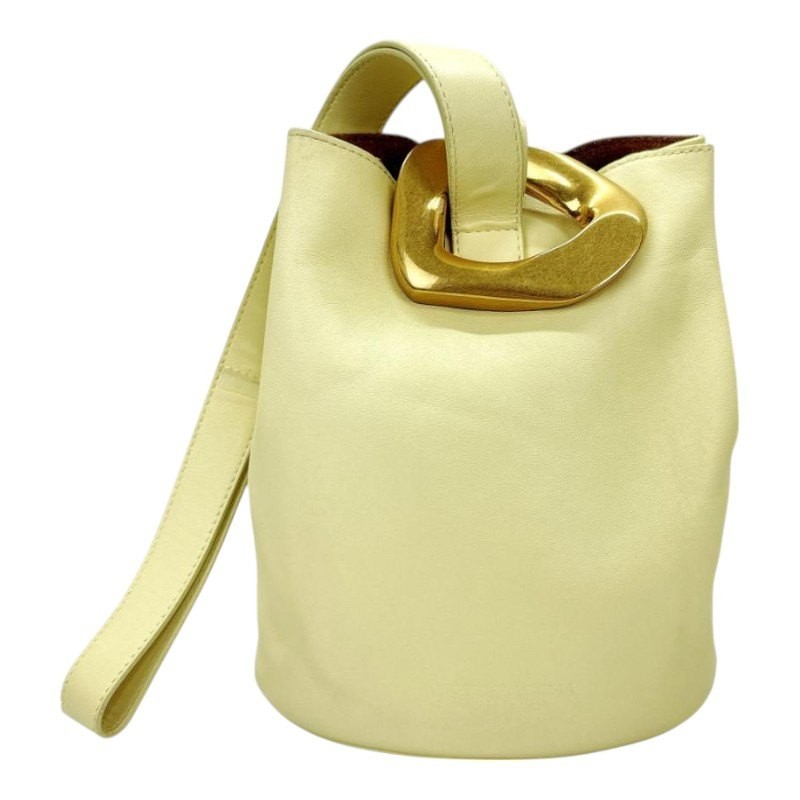Bottega Veneta Shoulder Bag Small Drop Yellow With Dust Bag