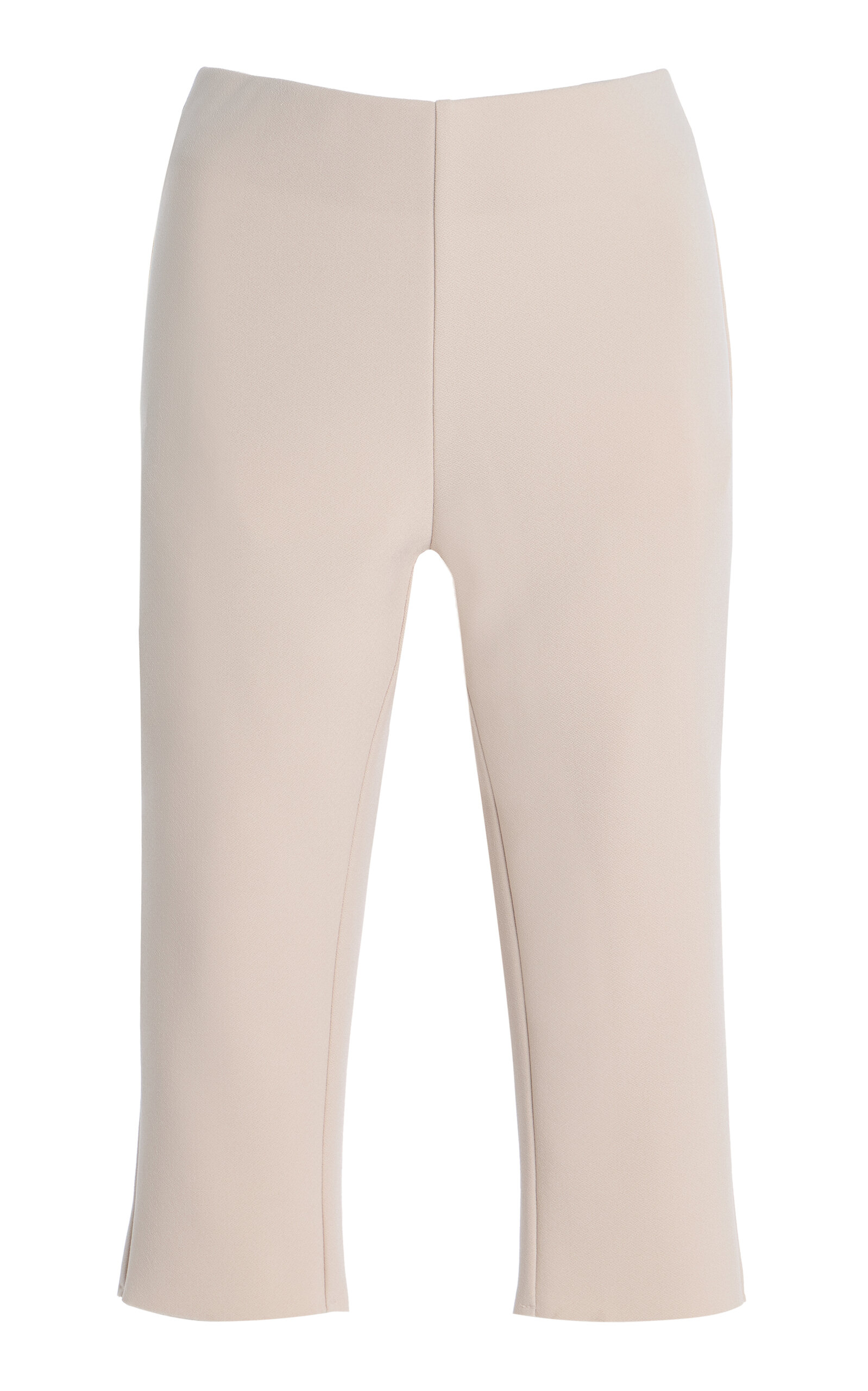 Exclusive Lay2 Bonded-Crepe Capri Pants