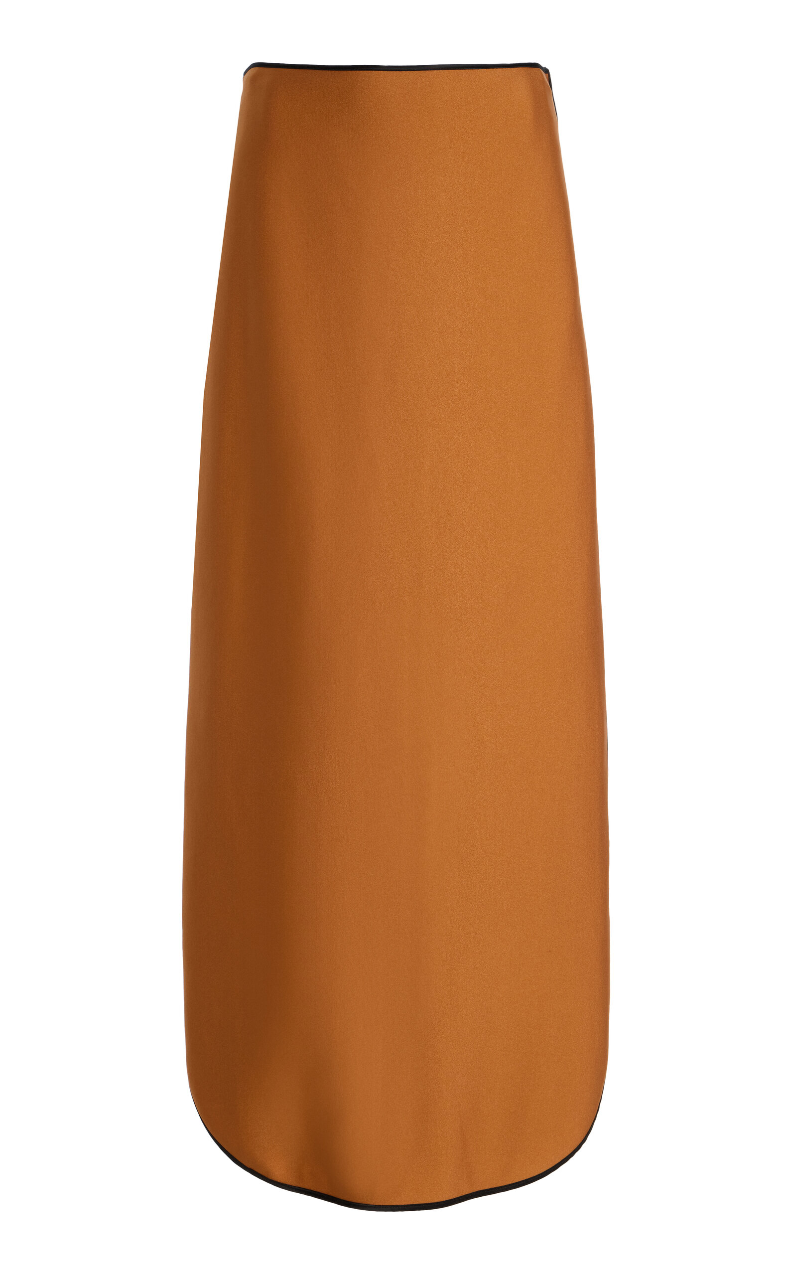 Exclusive Summer Bones Sheath Stretch-Satin Maxi Skirt