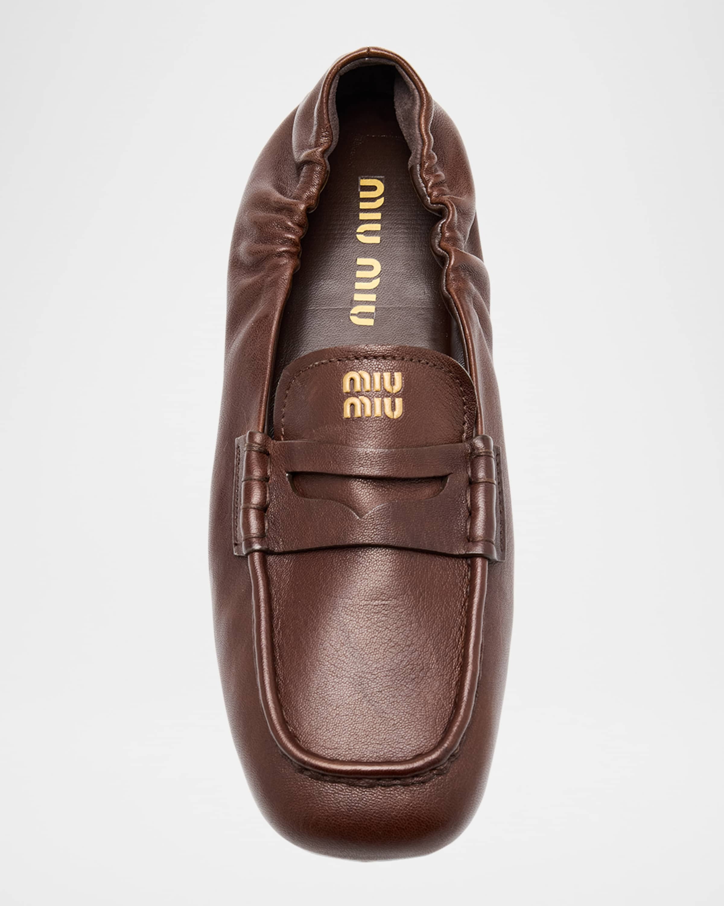 Aviator Leather Penny Loafers