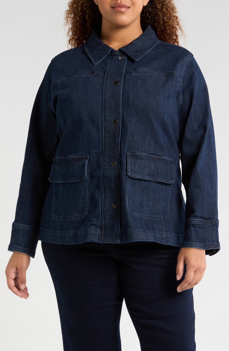 Longline Denim Chore Jacket