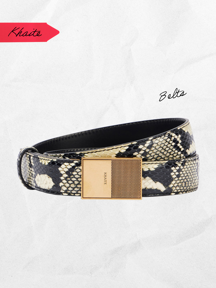 Khaite snakeskin belt