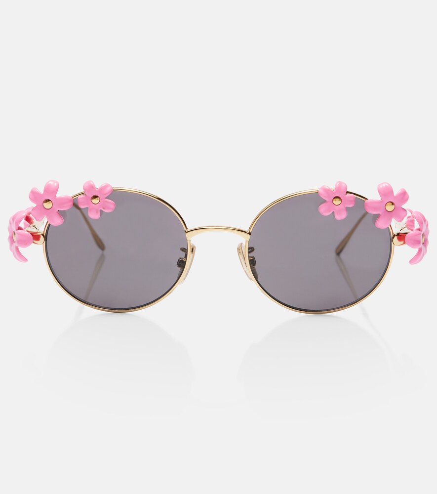 Floral Oval Sunglasses