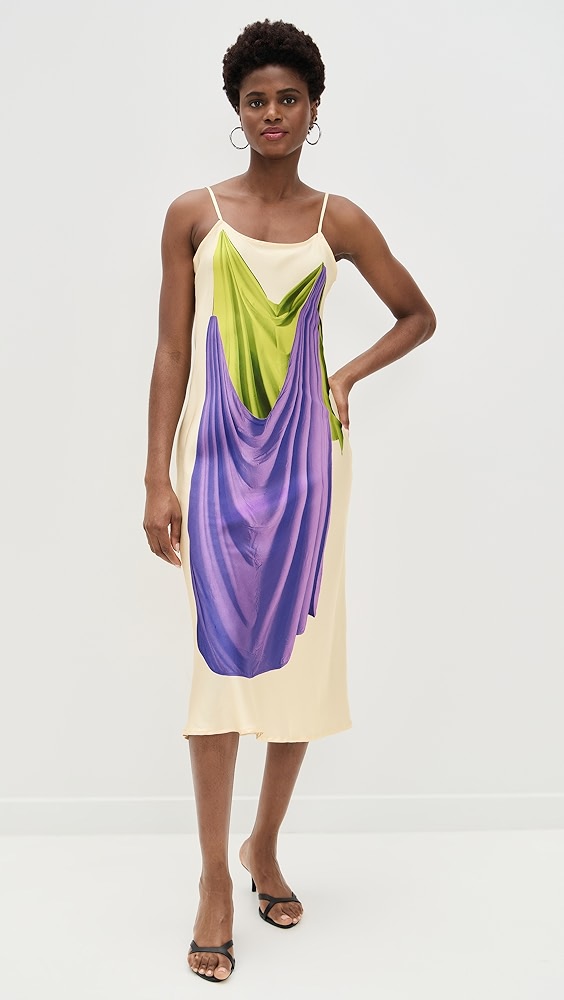 Bruceglen Double Drape Slip Dress