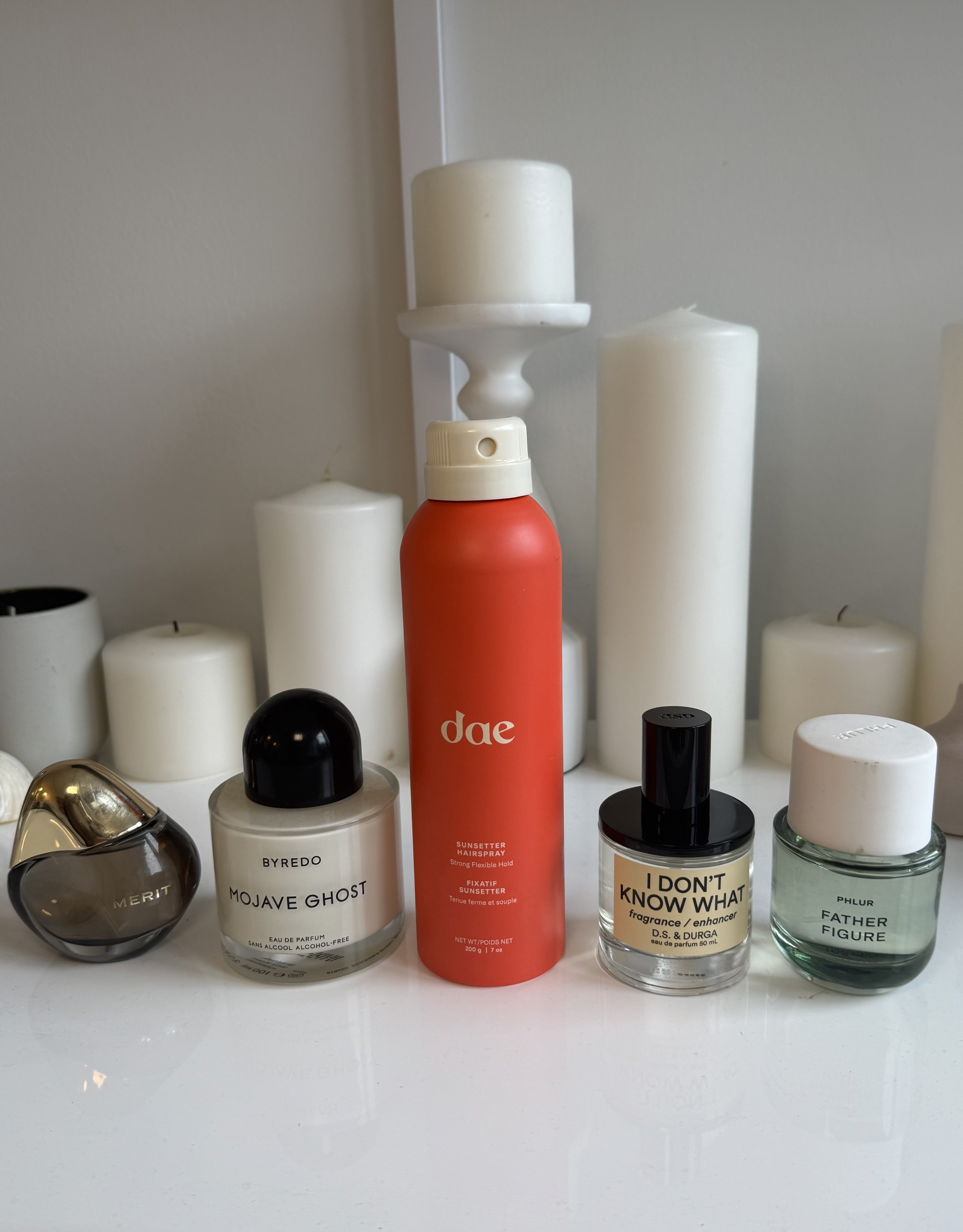 Jamie Schneider testing Dae's Sunsetter Hairspray