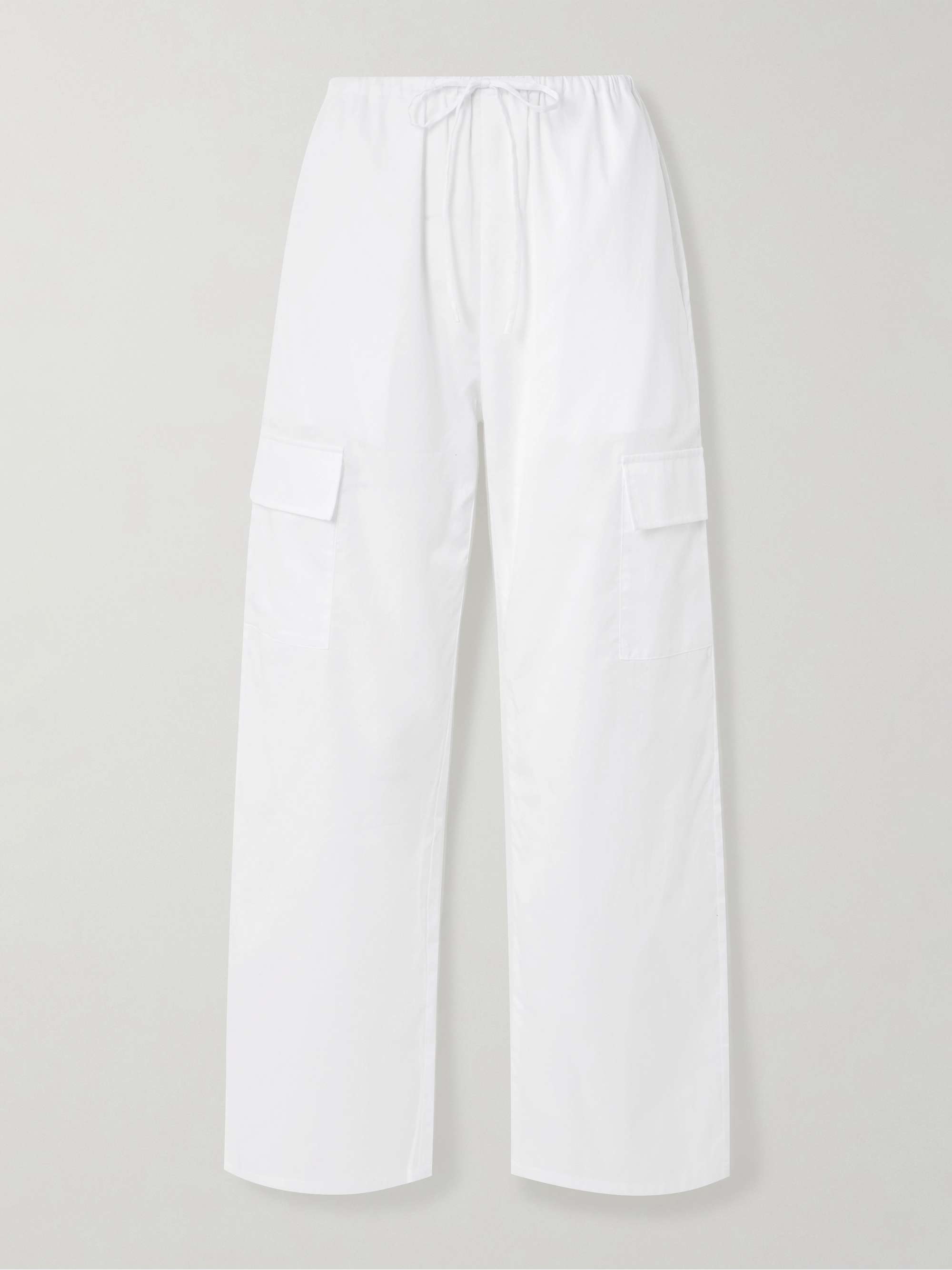 Yoko Cotton-Poplin Straight-Leg Pants