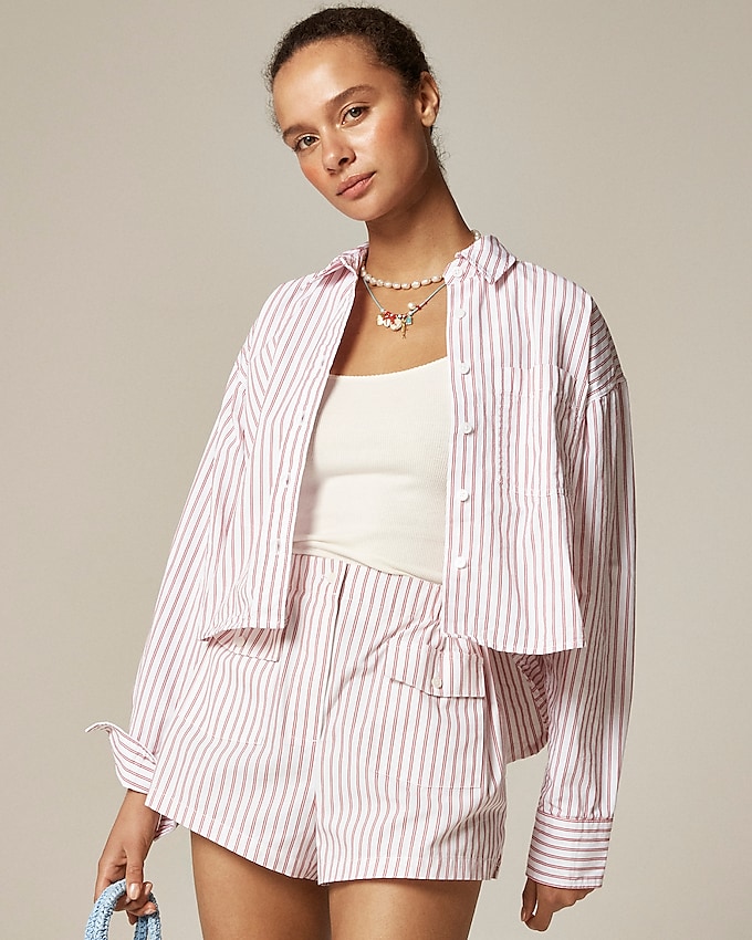 Mini Boxer Short in Oxford Stripe