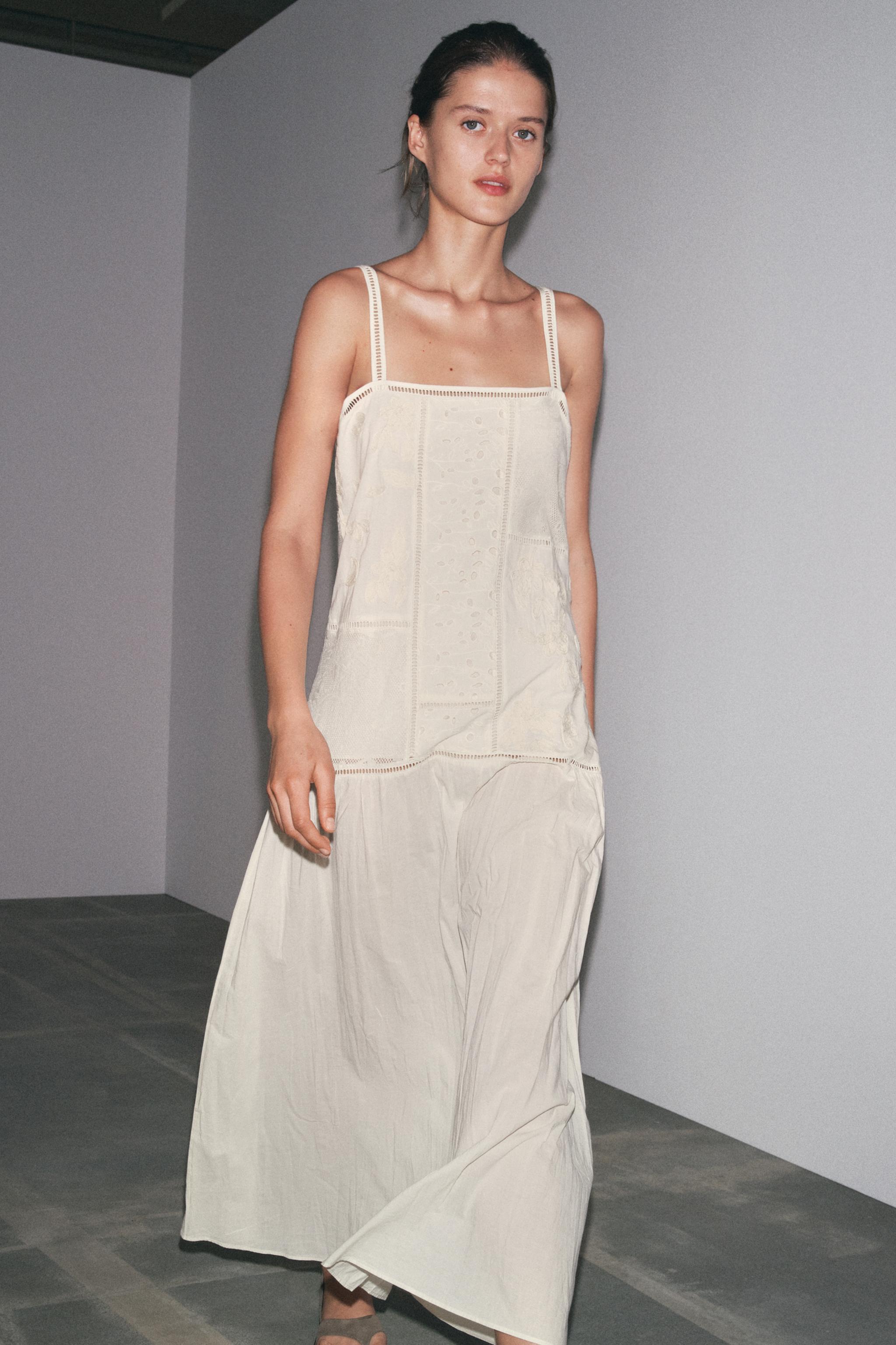 Zw Collection Patchwork Embroidered Dress