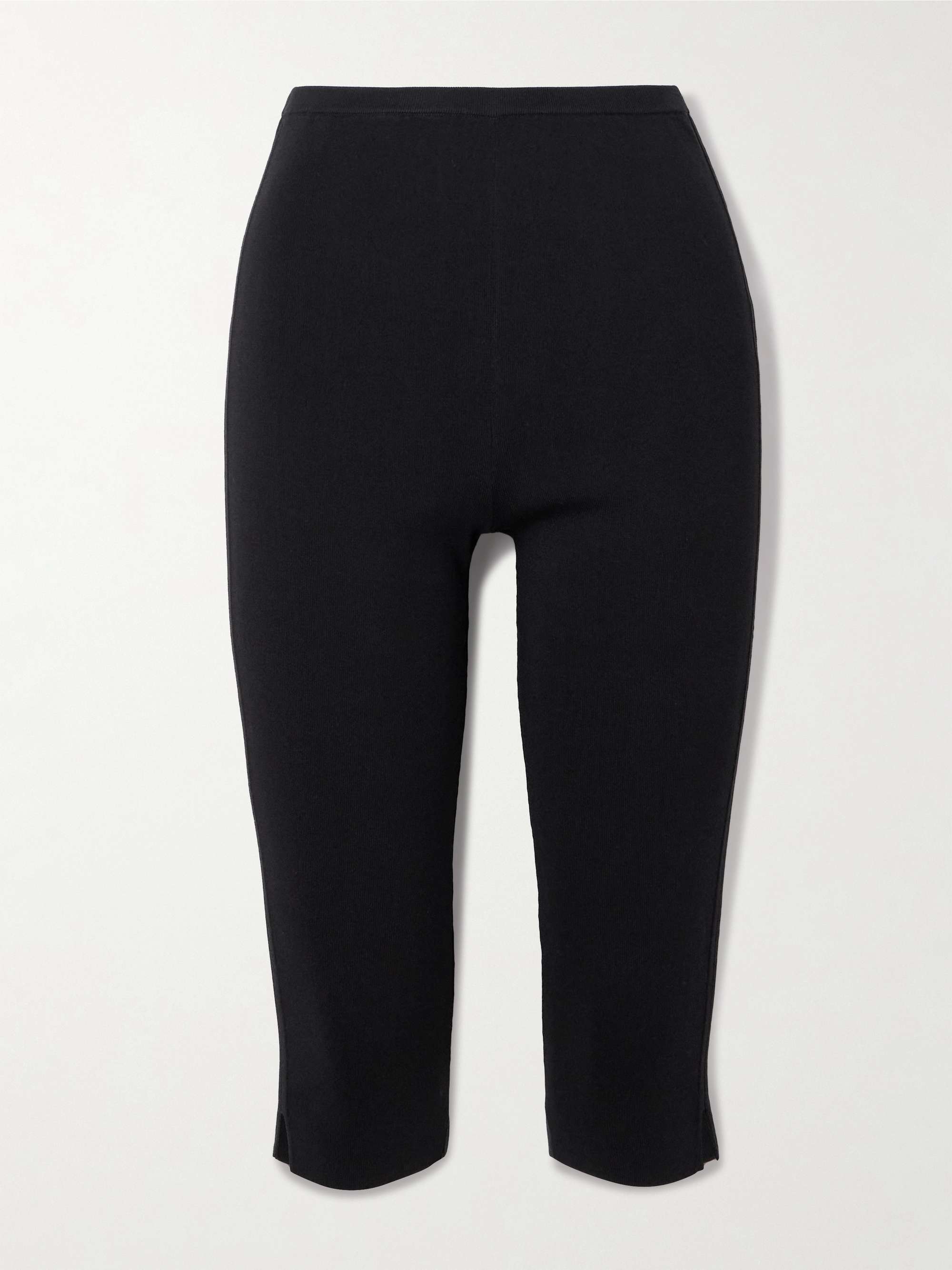 Cropped Crepe Slim-Leg Pants