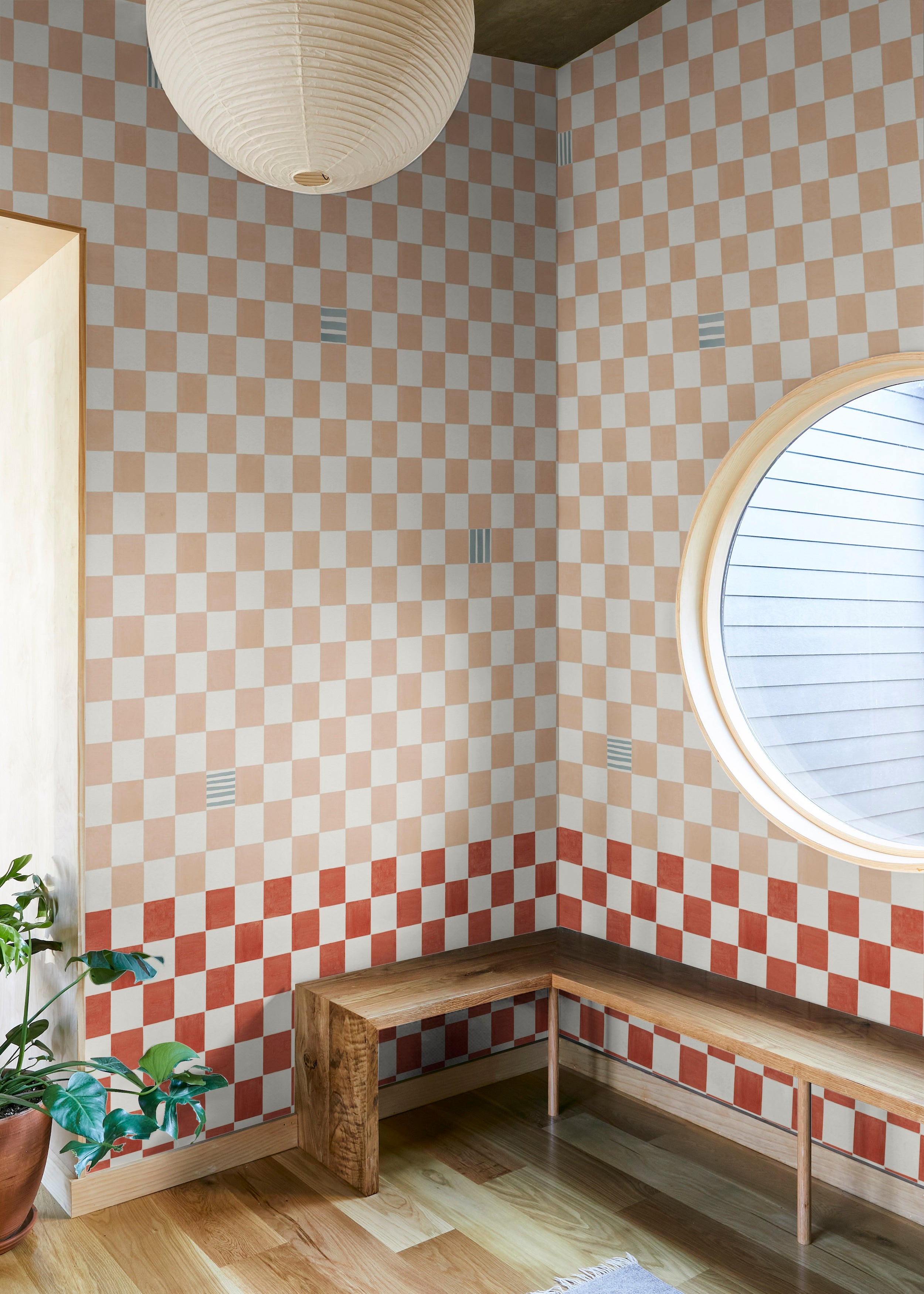 Gambit Panel - Earthy Pink & Red