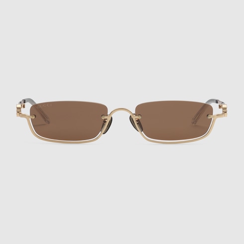 Rectangular-Frame Sunglasses