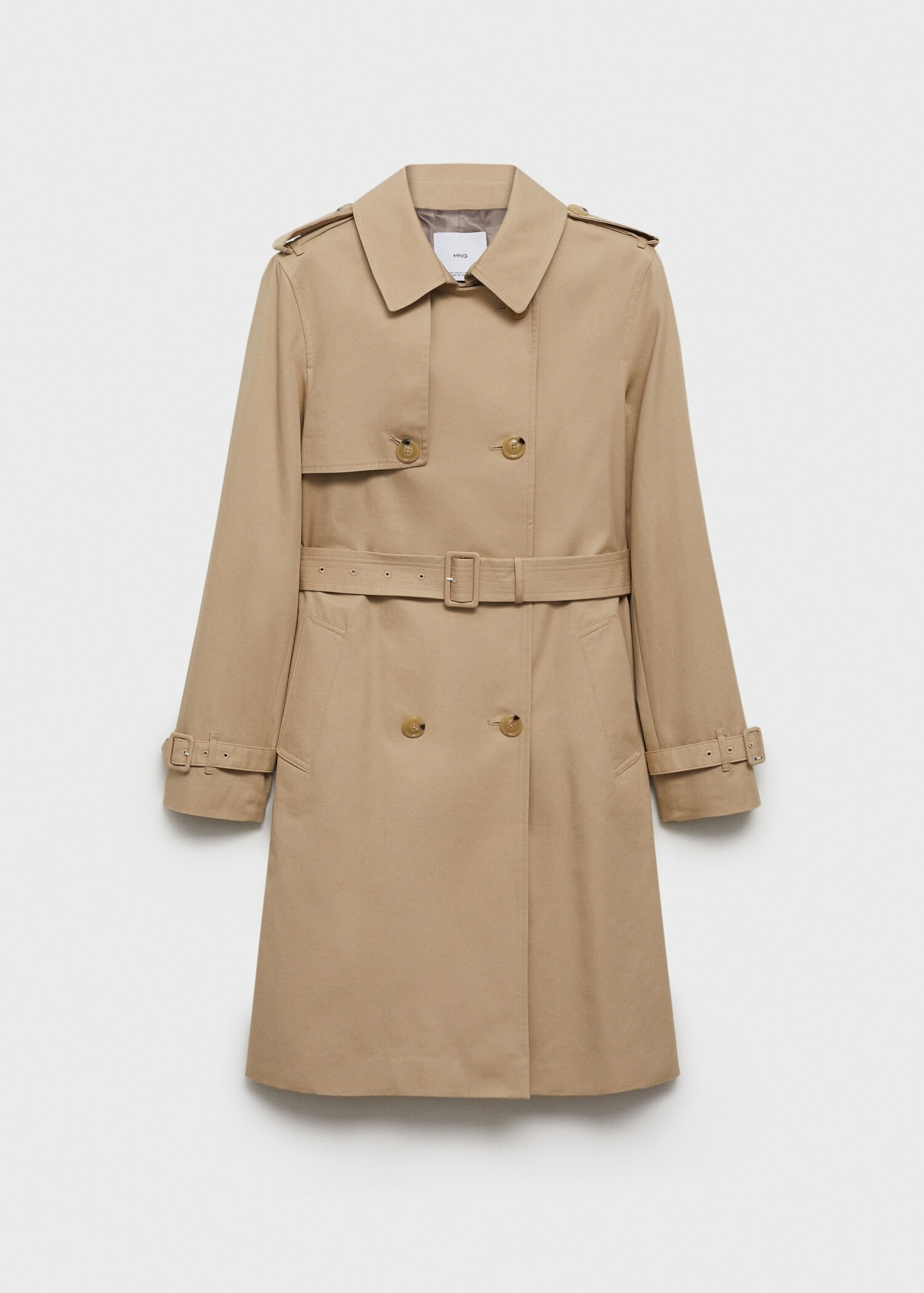 MANGO, Classic Trench Coat With Belt