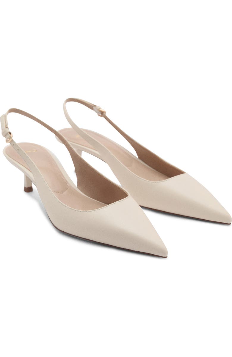 Pointed Kitten-Heel Shoes