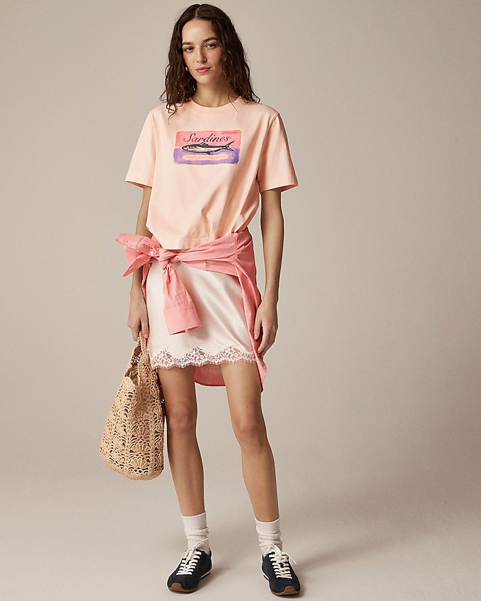 Relaxed-Fit "sardines" Graphic T-Shirt in Premium-Weight Cotton