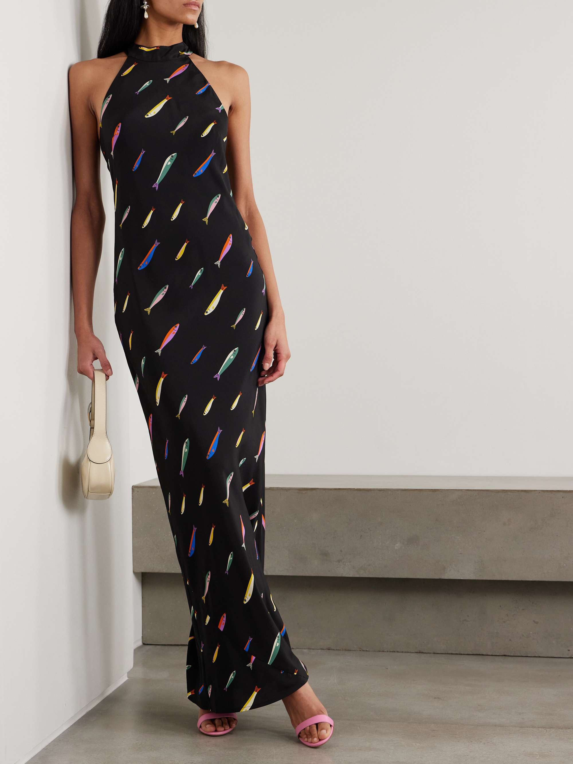 Winnie Printed Silk-Crepe Maxi Dress