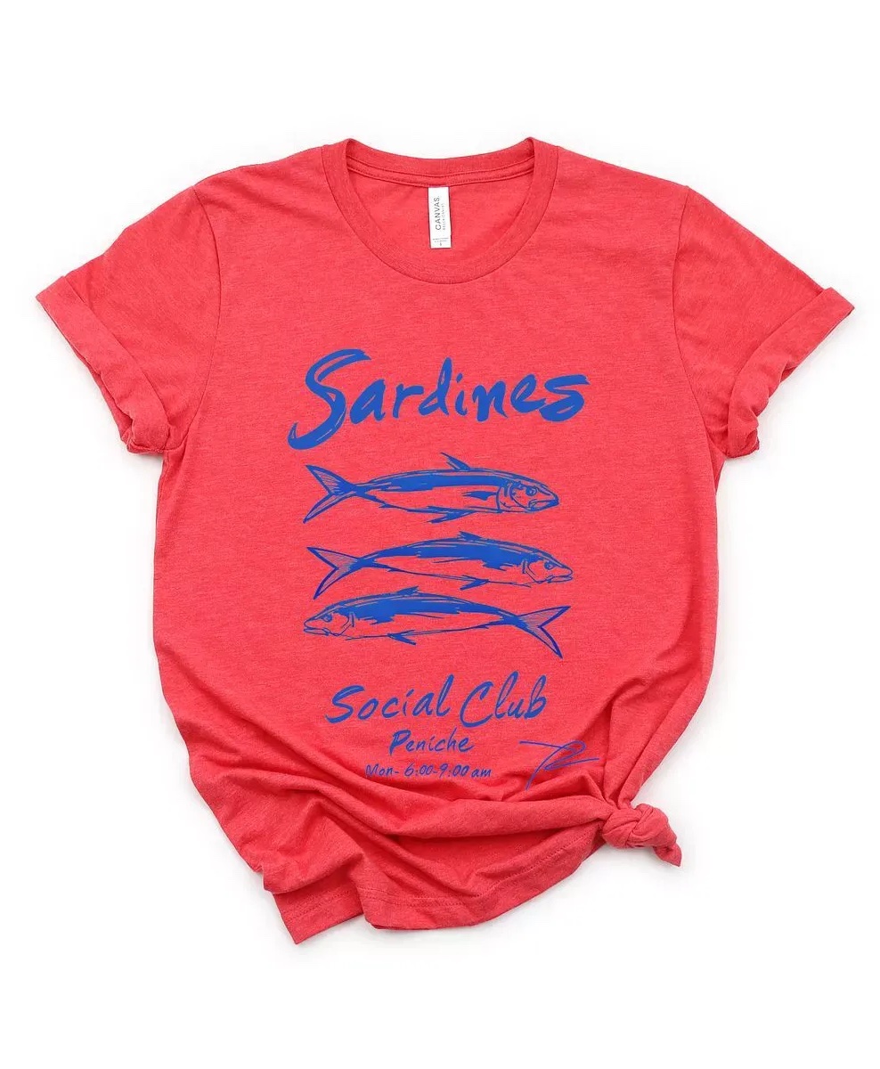 Simply Sage Market, Sardines Social Club Short Sleeve Graphic Tee