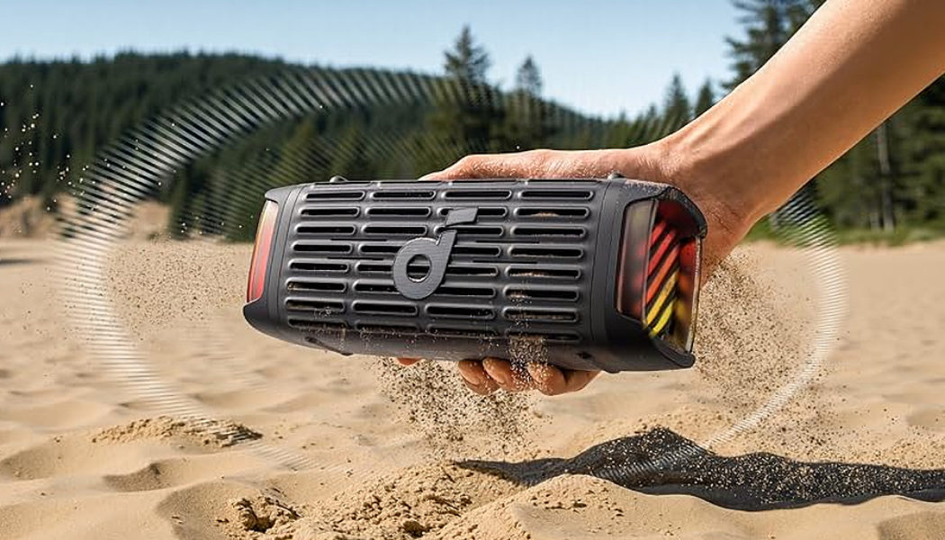 Anker’s rugged Bluetooth speaker can clean itself by shaking off dirt