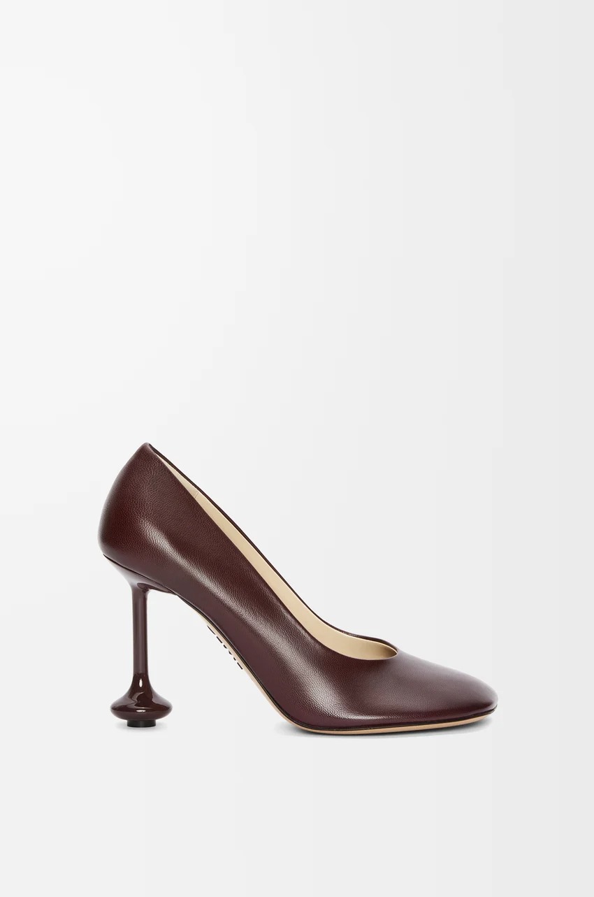 Burgundy Loewe heel