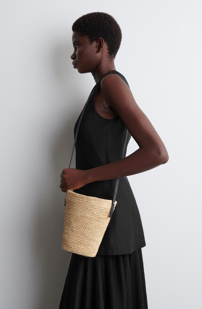 Mini Straw Bucket Bag