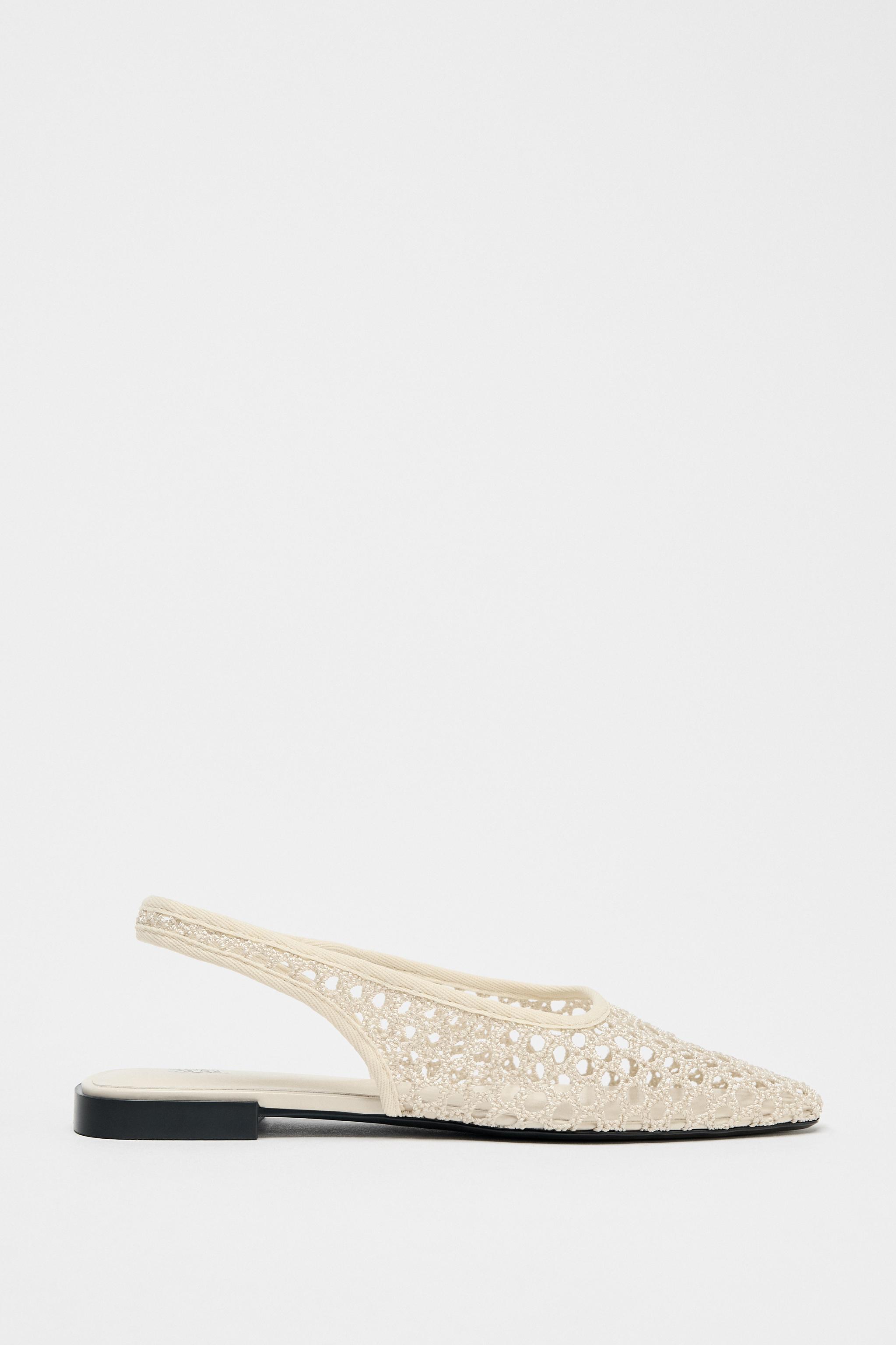 Mesh Slingback Ballet Flats