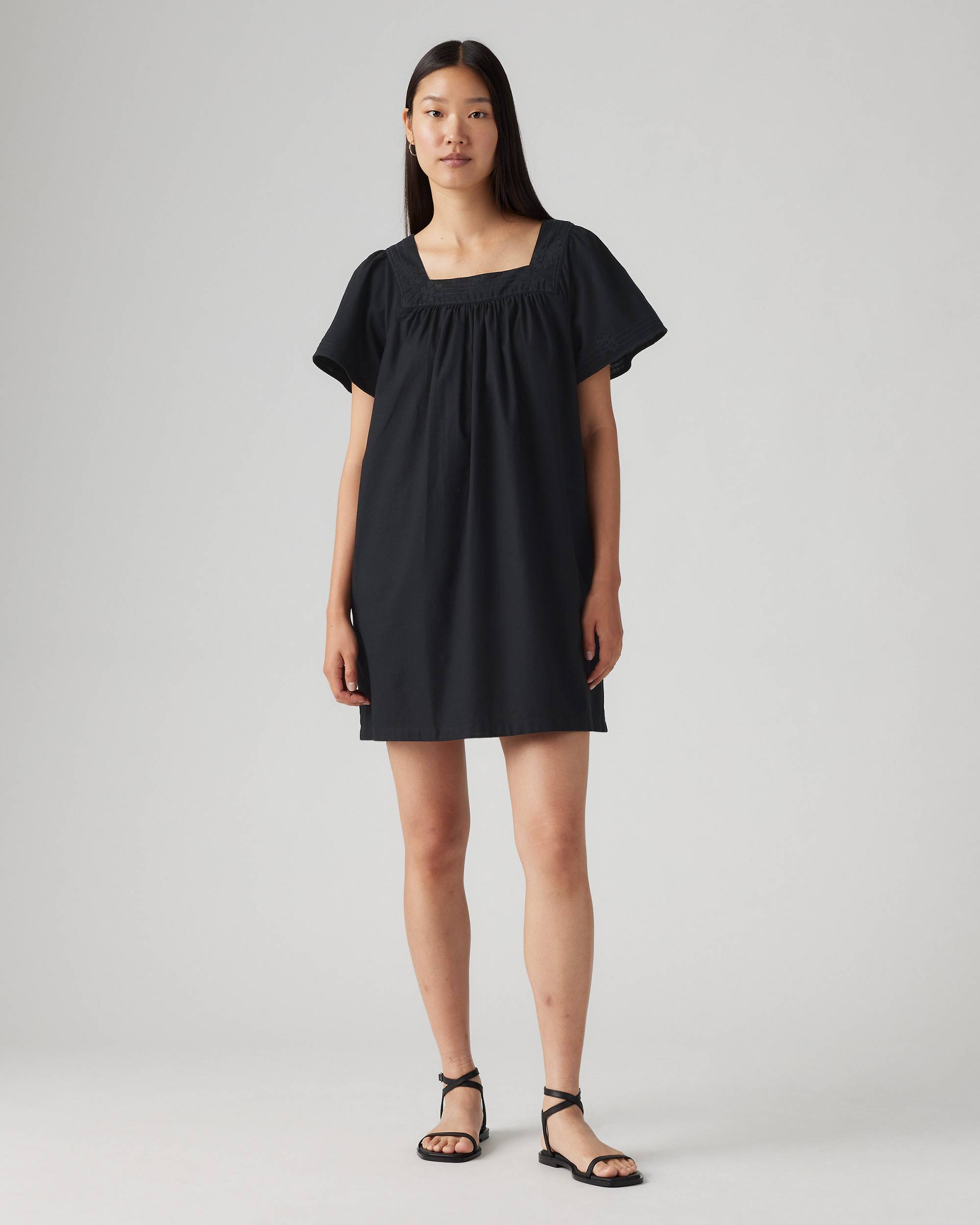 Levi, Ambre Cotton Linen Babydoll Dress