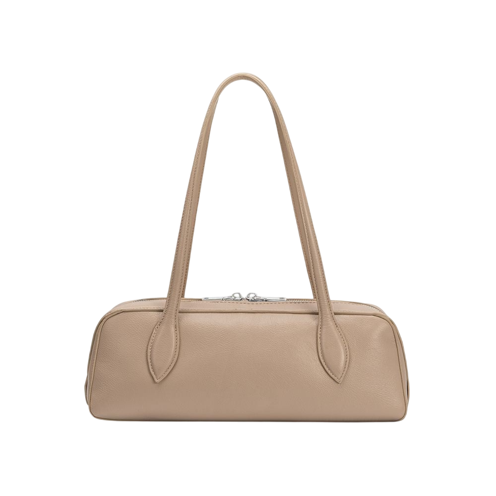 Melie Bianco, Serafina Beige Recycled Vegan Shoulder Bag