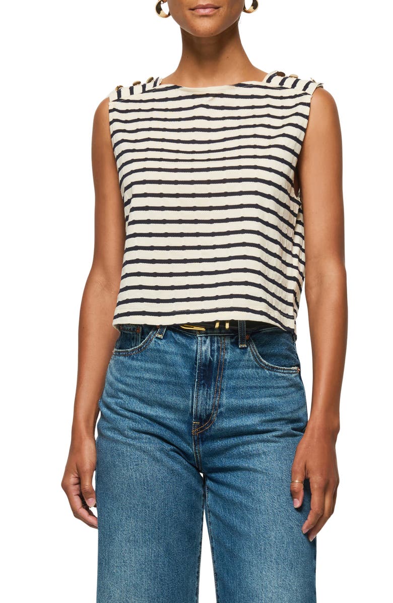 Bettina Stripe Pima Cotton Tank